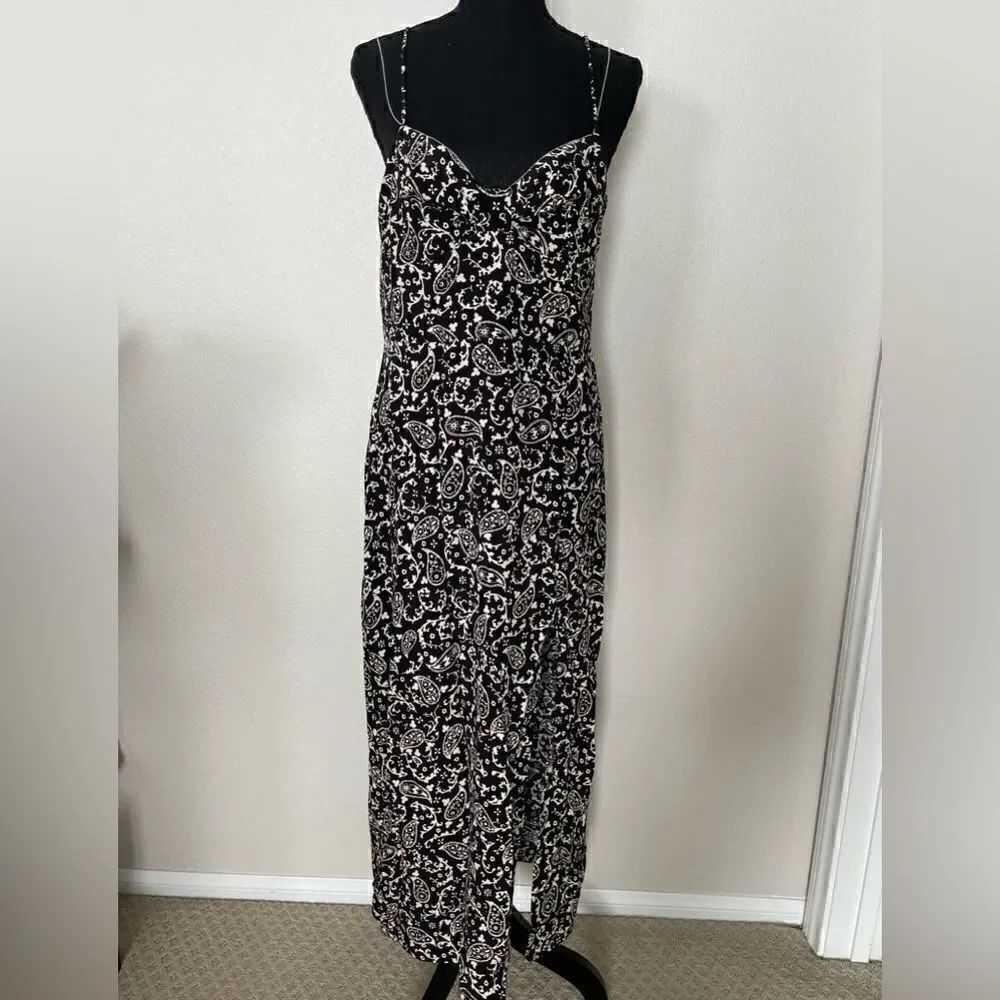 NWT Zara Chain Strap Midi Dress